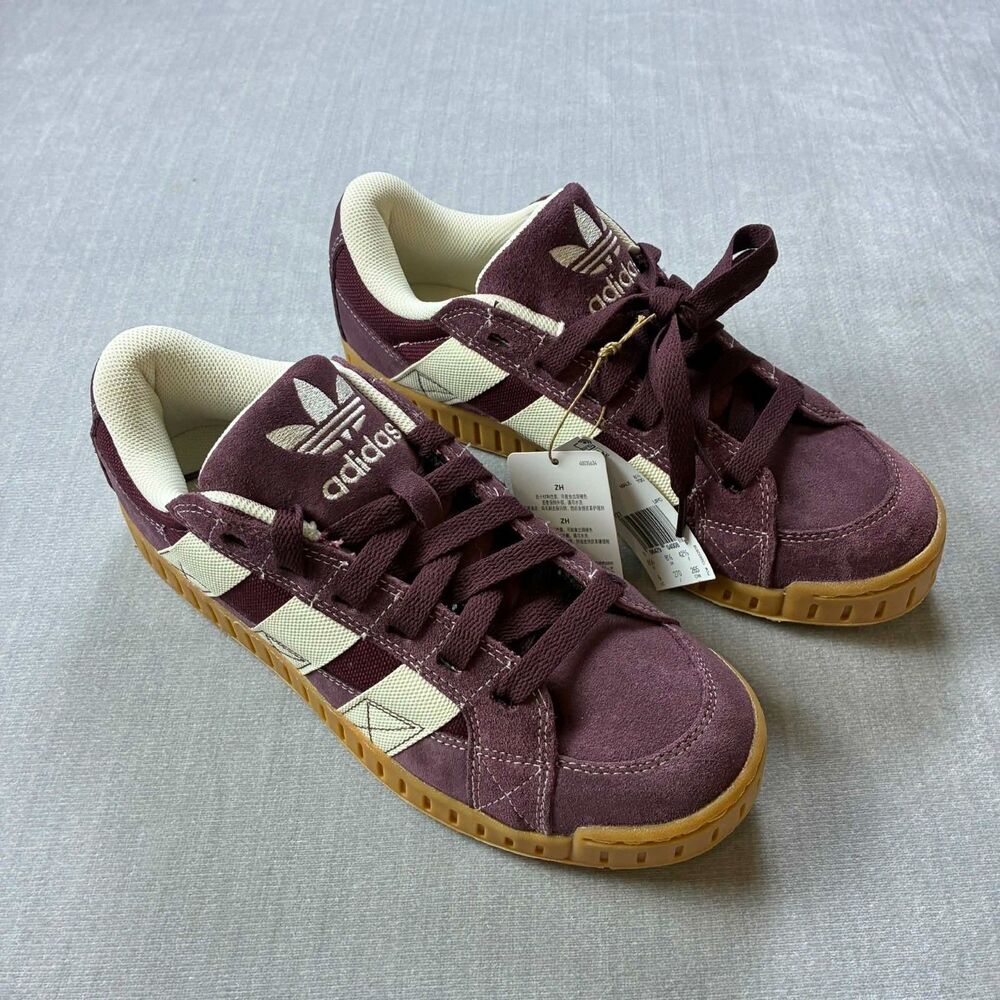 Adidas Originals LWST Mens 9 JI3127 Aurora Ruby Cream White Gum Suede NWT